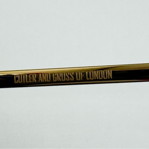 Cutler and Gross - sunglasses 60-17-140, gold / blue frames gradient blue lens - Picture 5 of 13